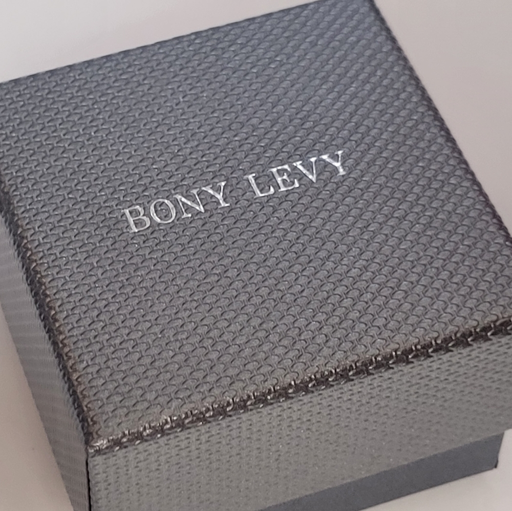 SOLD Bony Levy 18k gold diamond Evil Eye earrings NEW - Picture 4 of 5